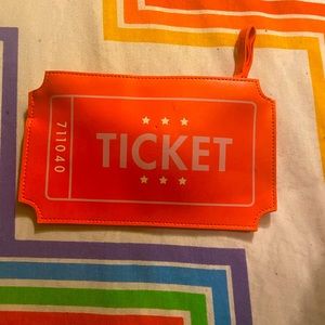 Beautiful orange wristlet (ticket)
